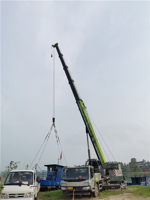 虞城县桥梁建设吊装案例